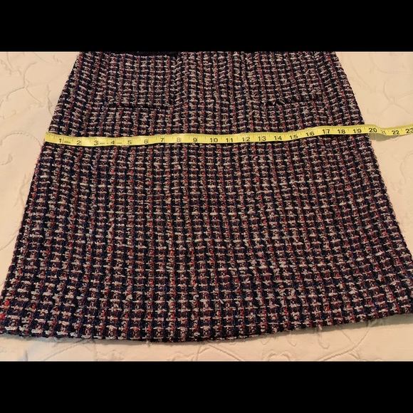 Talbots navy tweed short sleeve shift dress - 8P - Picture 7 of 10